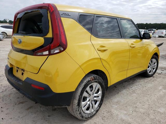 KNDJ23AU2L7068006 - 2020 KIA SOUL LX YELLOW photo 3