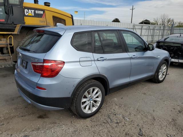 5UXWX9C53D0D07915 - 2013 BMW X3 XDRIVE28I BLUE photo 3