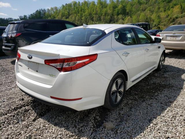 KNAGM4AD8D5059931 - 2013 KIA OPTIMA HYBRID WHITE photo 3