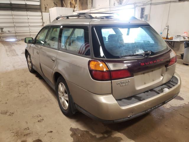 4S3BH815647643136 - 2004 SUBARU OUTBACK OUTBACK H6 3.0 SPECIAL TAN photo 3