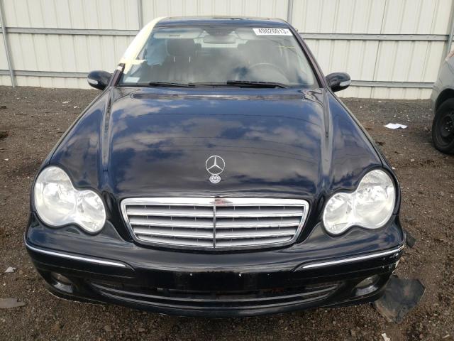 WDBRF87H96F797305 - 2006 MERCEDES-BENZ C 350 4MATIC BLACK photo 5