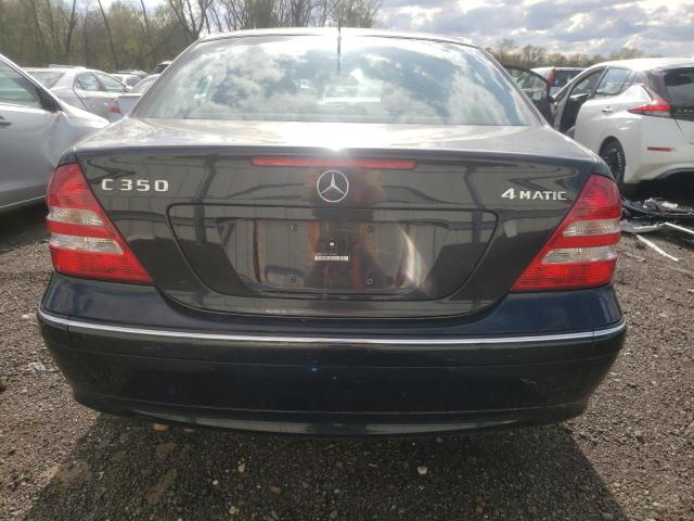 WDBRF87H96F797305 - 2006 MERCEDES-BENZ C 350 4MATIC BLACK photo 6