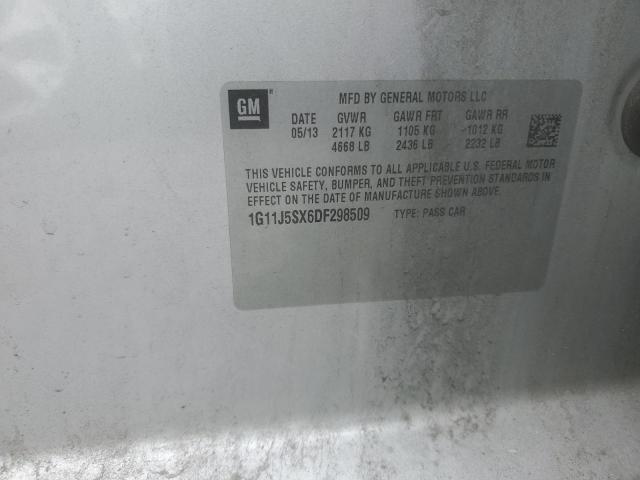 1G11J5SX6DF298509 - 2013 CHEVROLET MALIBU LTZ SILVER photo 12