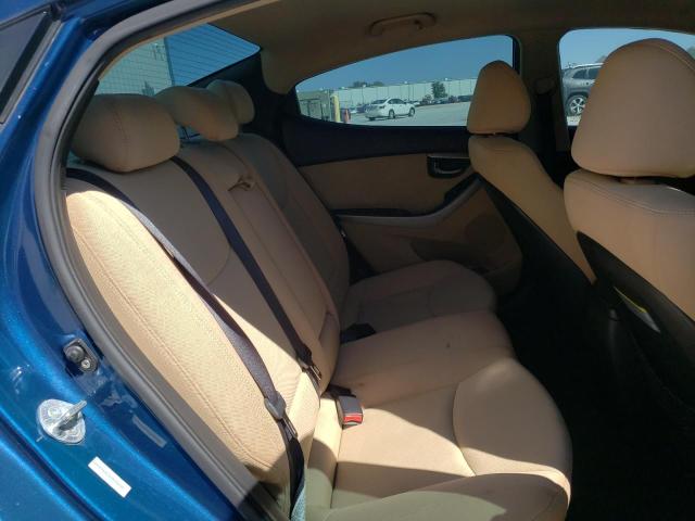 KMHDH4AE5DU938274 - 2013 HYUNDAI ELANTRA GLS BLUE photo 10