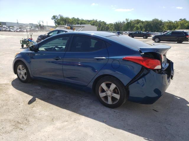 KMHDH4AE5DU938274 - 2013 HYUNDAI ELANTRA GLS BLUE photo 2