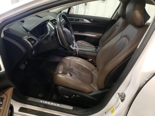 3LN6L2GK0GR630062 - 2016 LINCOLN MKZ WHITE photo 7