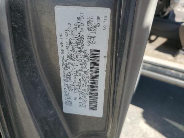 5TBBT44124S447385 - 2004 TOYOTA TUNDRA ACCESS CAB SR5 GRAY photo 12
