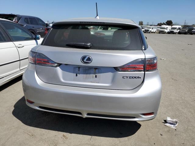 JTHKD5BH6C2076844 - 2012 LEXUS CT 200 SILVER photo 6