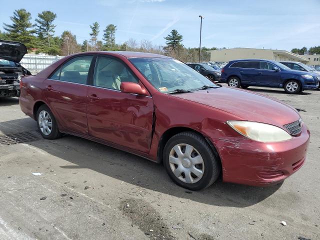 4T1BE32K52U628704 - 2002 TOYOTA CAMRY LE RED photo 4