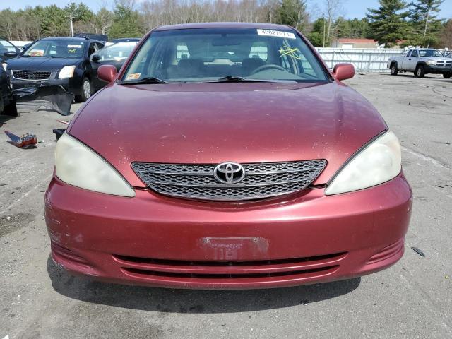 4T1BE32K52U628704 - 2002 TOYOTA CAMRY LE RED photo 5