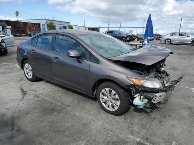 19XFB2F55CE381634 - 2012 HONDA CIVIC LX GRAY photo 4