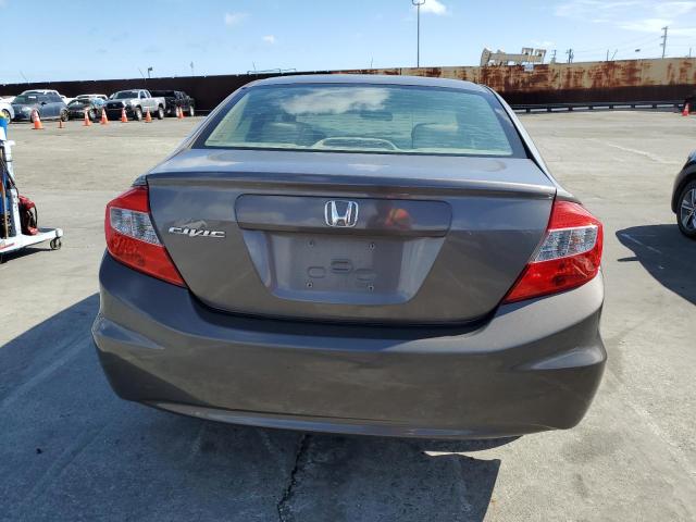 19XFB2F55CE381634 - 2012 HONDA CIVIC LX GRAY photo 6