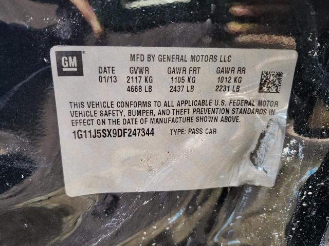 1G11J5SX9DF247344 - 2013 CHEVROLET MALIBU LTZ შავი ფოტო 13