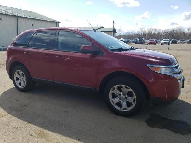 2FMDK4JC6EBB61692 - 2014 FORD EDGE SEL RED photo 4