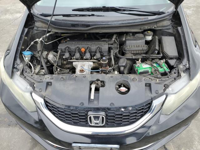 19XFB2F98EE225724 - 2014 HONDA CIVIC EXL შავი ფოტო 11