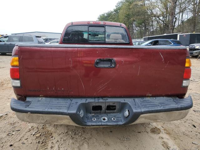 5TBRN34143S381942 - 2003 TOYOTA TUNDRA ACCESS CAB SR5 BURGUNDY photo 6