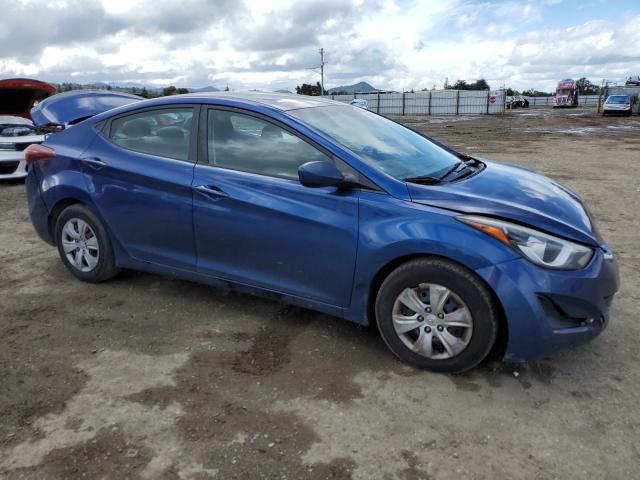 5NPDH4AE0GH748613 - 2016 HYUNDAI ELANTRA SE BLUE photo 4