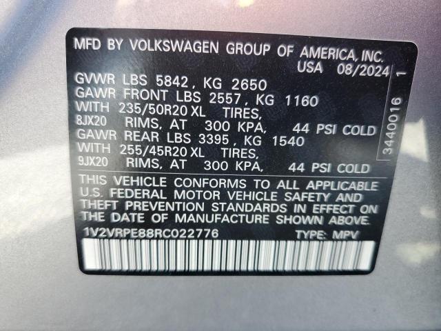 1V2VRPE88RC022776 - 2024 VOLKSWAGEN ID.4 PRO S 灰色 照片 13