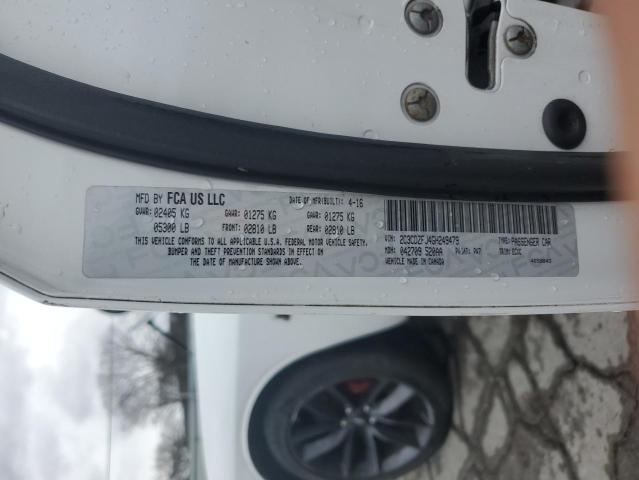 2C3CDZFJ4GH249479 - 2016 DODGE CHALLENGER R/T SCAT PACK WHITE photo 13