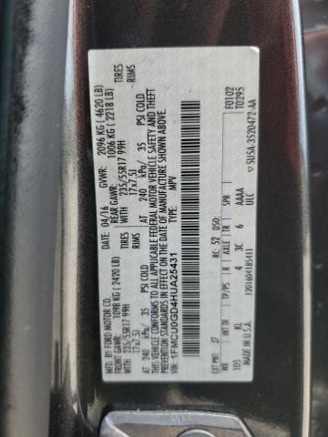 1FMCU0GD4HUA25431 - 2017 FORD ESCAPE SE GRAY photo 13