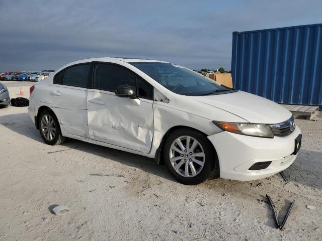 19XFB2F9XCE052446 - 2012 HONDA CIVIC EXL WHITE photo 4