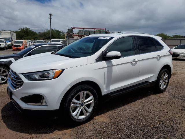 2FMPK4J95KBB89948 - 2019 FORD EDGE SEL WHITE photo 1