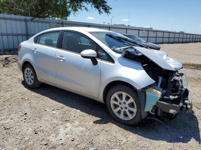 KNADM4A32D6284169 - 2013 KIA RIO LX SILVER photo 4