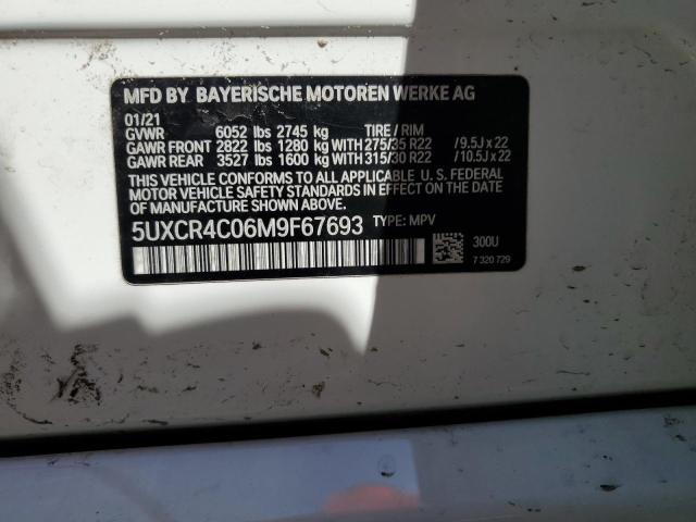 5UXCR4C06M9F67693 - 2021 BMW X5 SDRIVE 40I WHITE photo 13