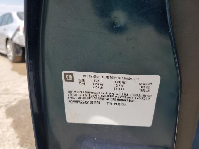 2G2WP522451301355 - 2005 PONTIAC GRAND PRIX 蓝色 照片 13