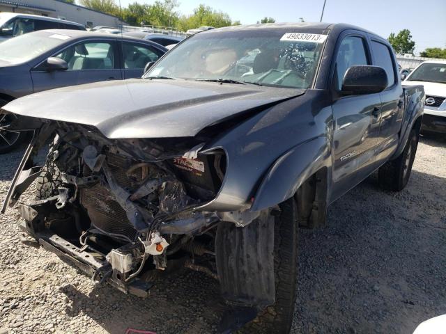 3TMJU4GN9FM177041 - 2015 TOYOTA TACOMA DOUBLE CAB PRERUNNER GRAY photo 1