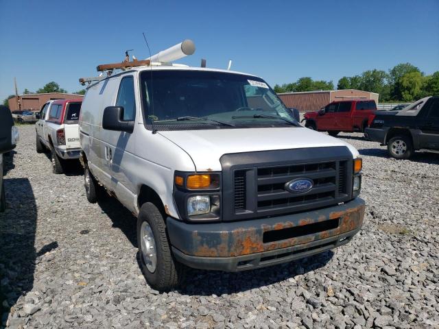 1FTSE34L38DB52441 - 2008 FORD ECONOLINE E350 SUPER DUTY VAN WHITE photo 1