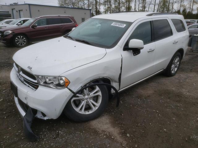 1C4RDJDG9DC664648 - 2013 DODGE DURANGO CREW WHITE photo 1