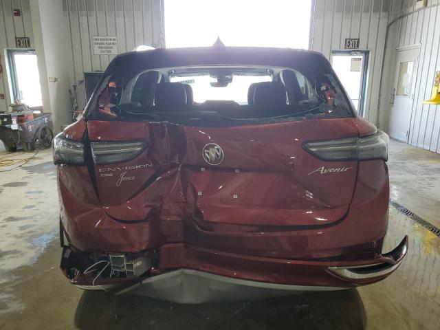 LRBFZSR43PD209994 - 2023 BUICK ENVISION AVENIR BURGUNDY photo 6