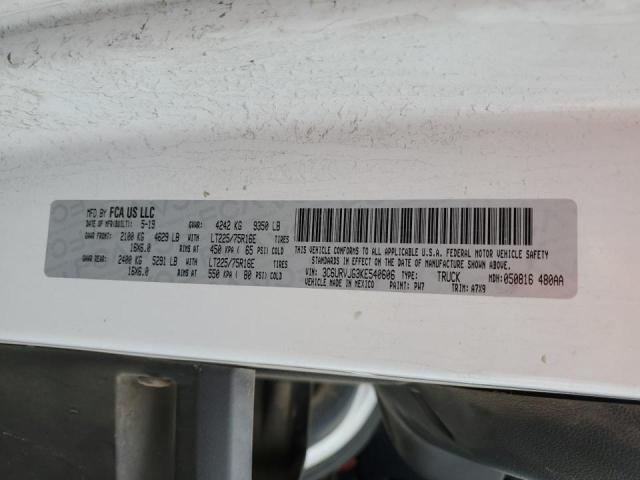 3C6URVJG3KE540606 - 2019 RAM PROMASTER 3500 HIGH თეთრი ფოტო 12