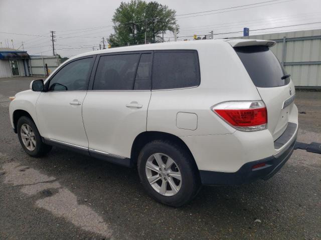 5TDZK3EH9BS024878 - 2011 TOYOTA HIGHLANDER BASE WHITE photo 2