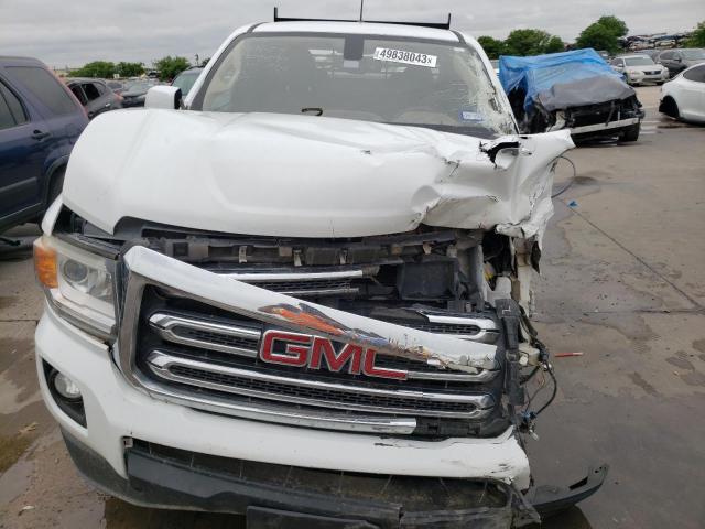 1GTH5BE34F1227374 - 2015 GMC CANYON SLE WHITE photo 5