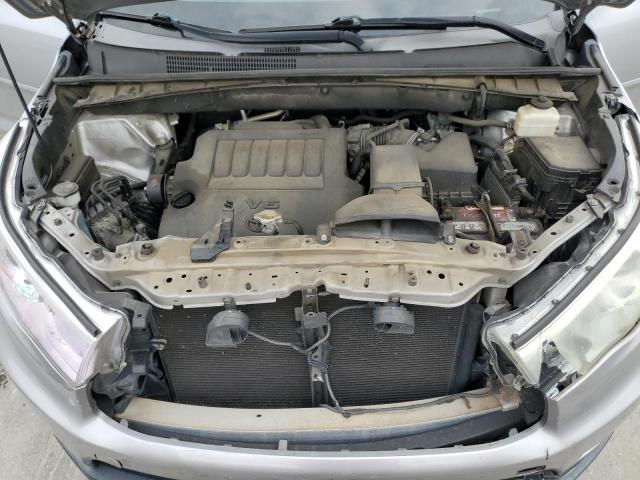 5TDKKRFH9FS068999 - 2015 TOYOTA HIGHLANDER XLE 银色 照片 12