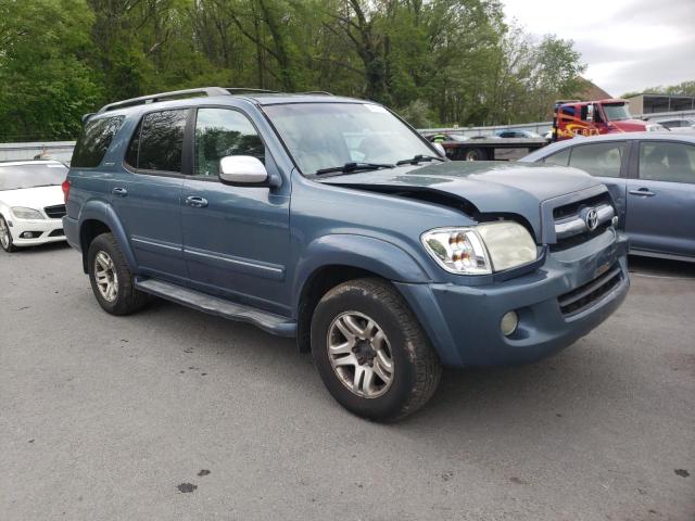 5TDBT48A77S285260 - 2007 TOYOTA SEQUOIA LIMITED BLUE photo 4