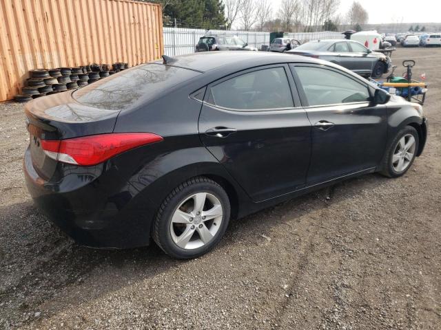 5NPDH4AE1DH238315 - 2013 HYUNDAI ELANTRA GLS BLACK photo 3