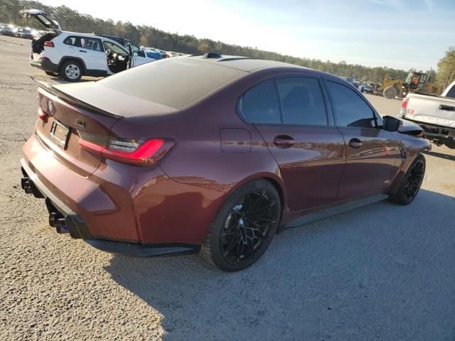 WBS43AY01PFP95661 - 2023 BMW M3 COMPETITION BURGUNDY photo 3