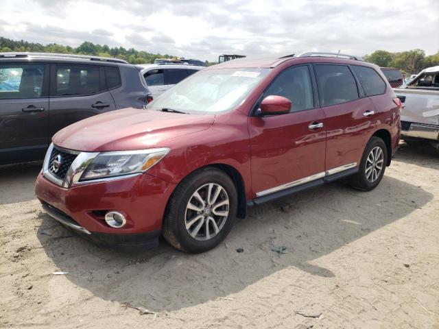 5N1AR2MM8DC632327 - 2013 NISSAN PATHFINDER S RED photo 1