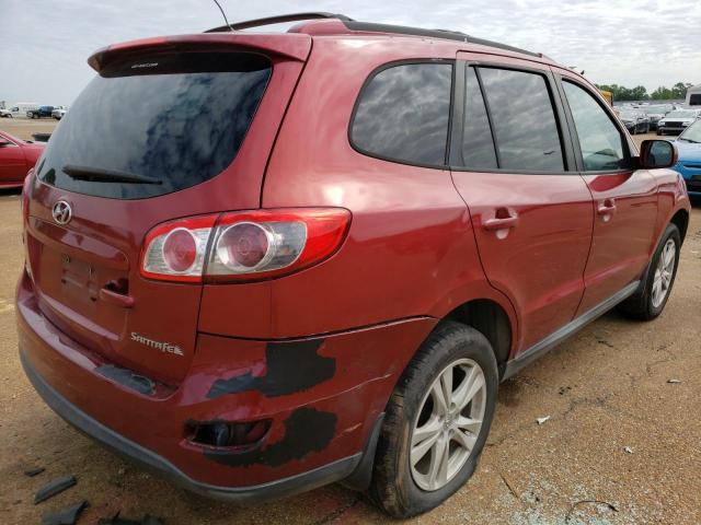 5NMSH4AG5AH373895 - 2010 HYUNDAI SANTA FE SE RED photo 3