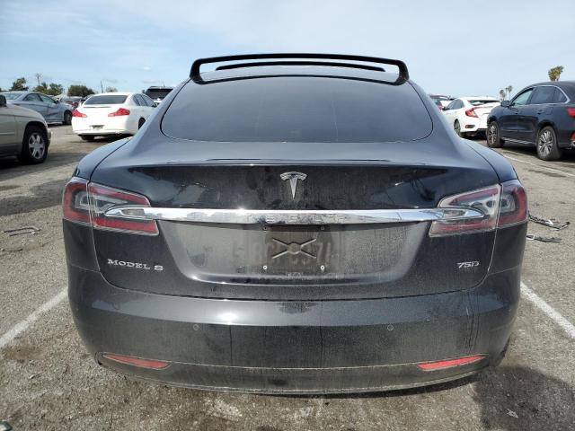 5YJSA1E21HF229824 - 2017 TESLA MODEL S შავი ფოტო 6