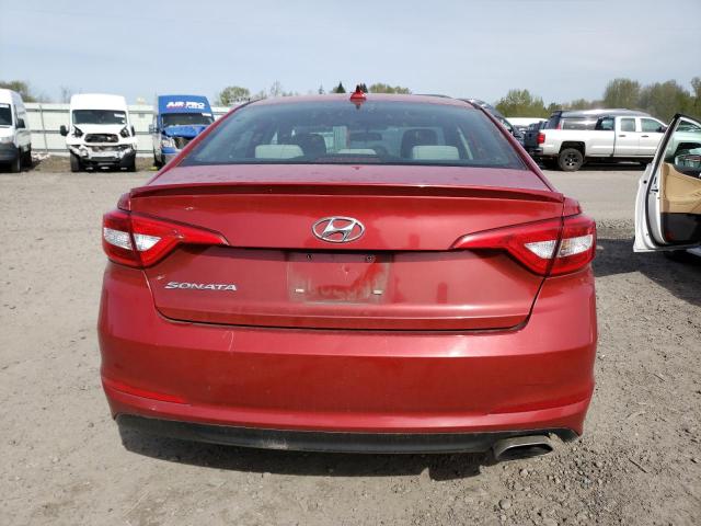 5NPE24AF8HH448883 - 2017 HYUNDAI SONATA SE RED photo 6