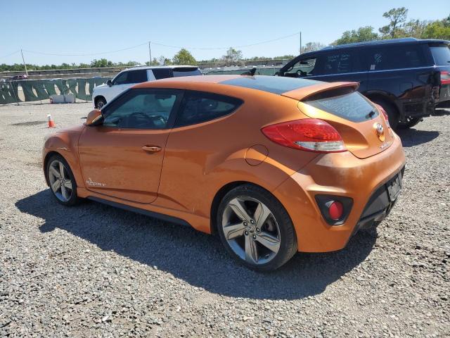 KMHTC6AE5DU166493 - 2013 HYUNDAI VELOSTER TURBO ORANGE photo 2
