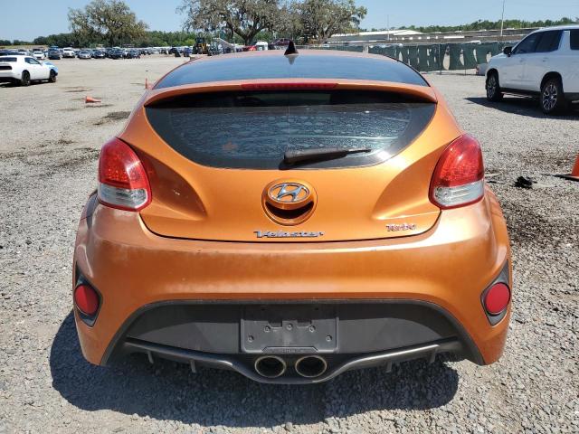 KMHTC6AE5DU166493 - 2013 HYUNDAI VELOSTER TURBO ORANGE photo 6