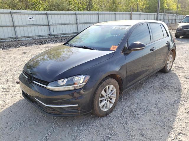 3VWG17AU1JM276415 - 2018 VOLKSWAGEN GOLF S BLACK photo 1