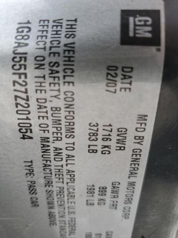 1G8AJ55F27Z201054 - 2007 SATURN ION LEVEL 2 灰色 照片 12