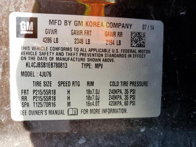 KL4CJBSB1EB780813 - 2014 BUICK ENCORE CONVENIENCE 棕色 照片 13