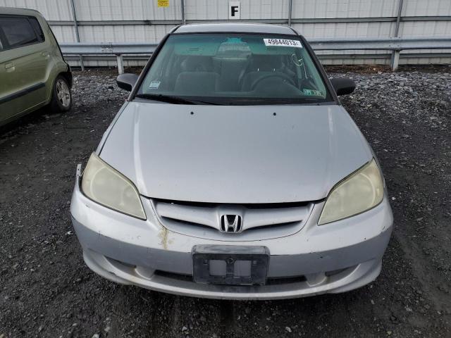 2HGES16345H578629 - 2005 HONDA CIVIC DX VP Gümüş foto 5